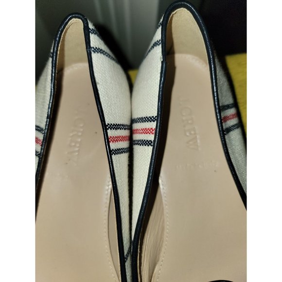 J Crew Cleo striped canvas Loafers, sz7 - Picture 5 of 6